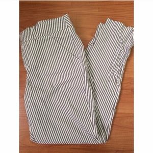 ankle length seersucker pants